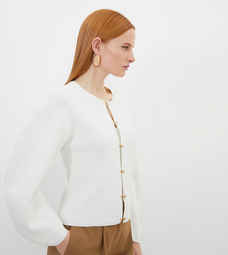 Knit peplum jacket hotsell