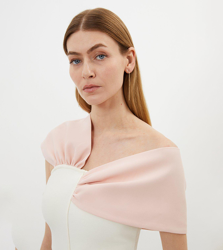 Buy Karen Millen Outlet Figure Form Bandage Knit Asymmetric