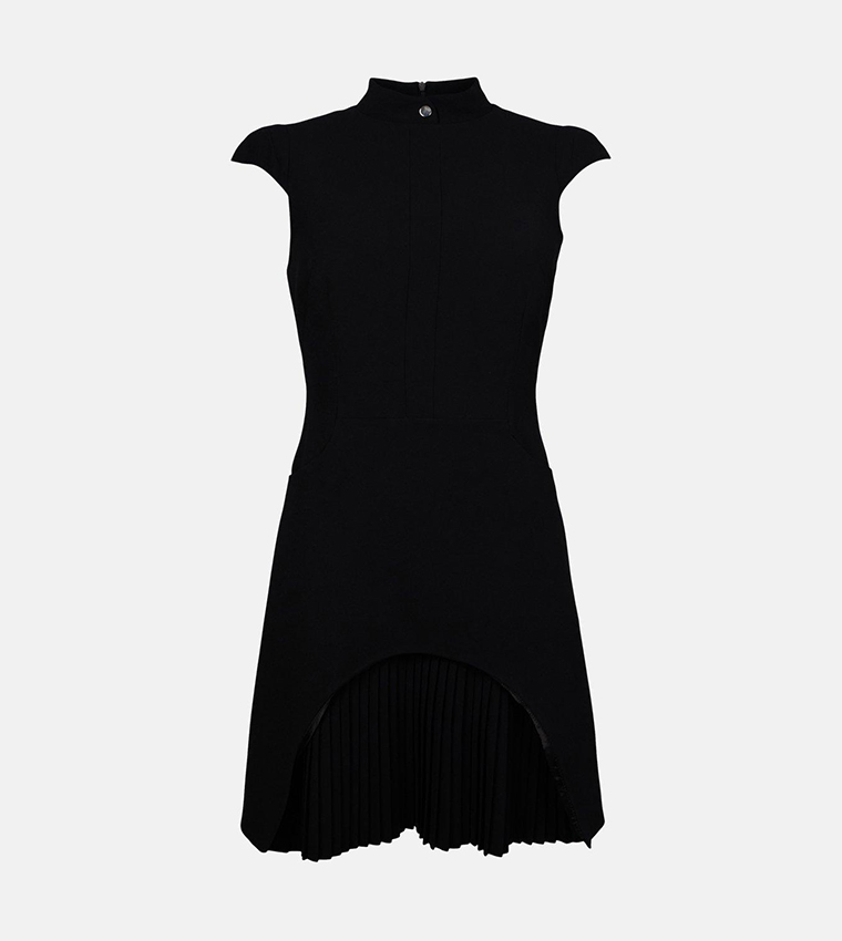 Petite Military Tailored Mini Dress