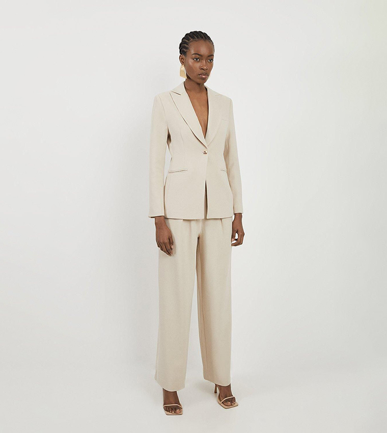 Lapel Collar Long Sleeves Blazer