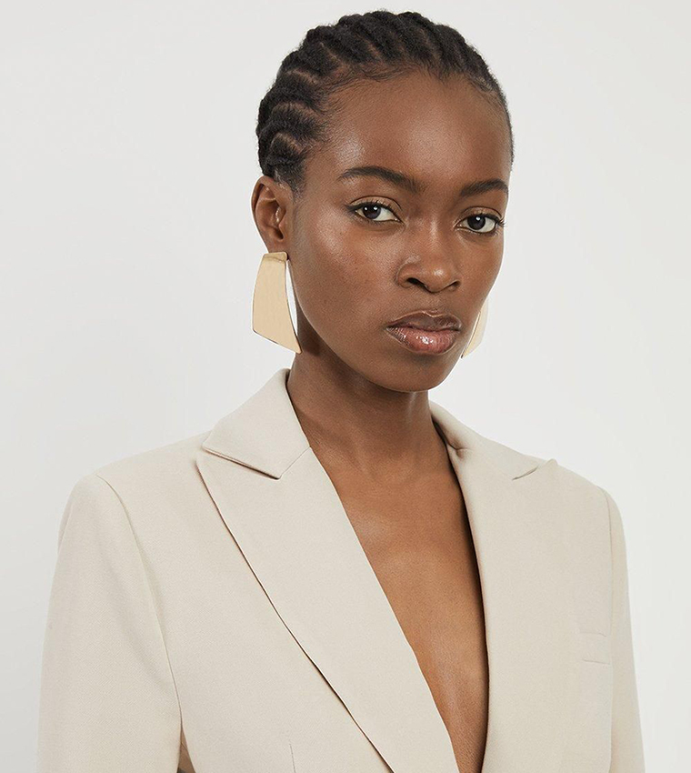 Lapel Collar Long Sleeves Blazer