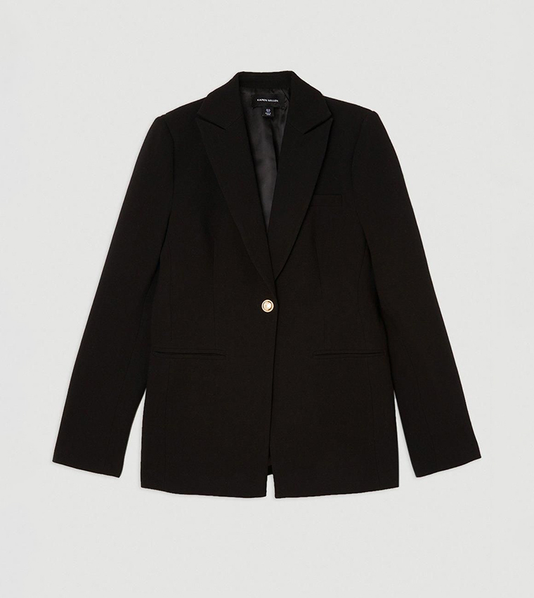 Lapel Collar Long Sleeves Blazer