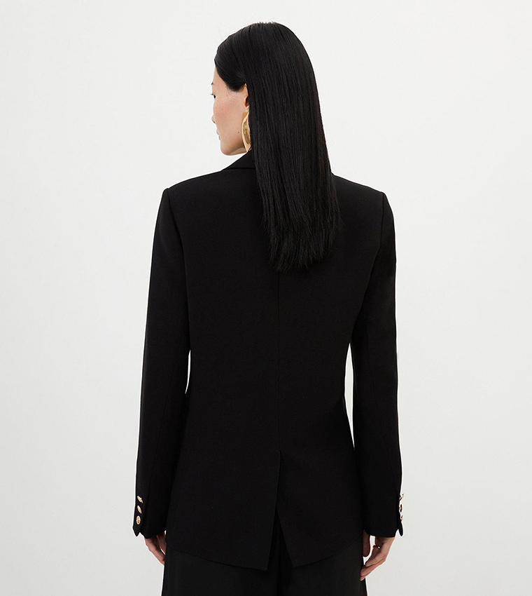 Lapel Collar Long Sleeves Blazer