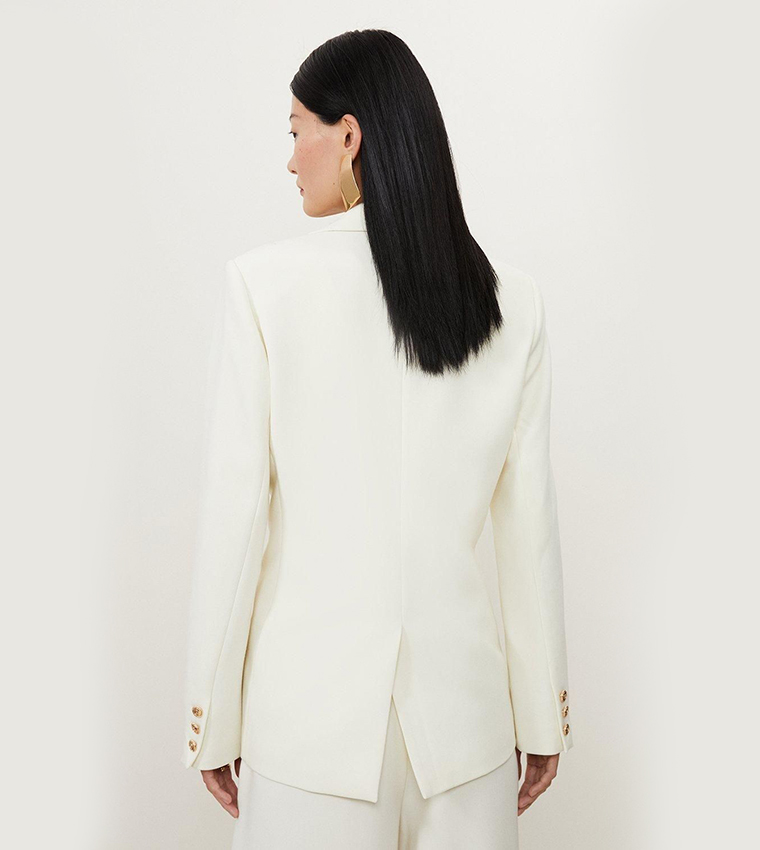 Lapel Collar Long Sleeves Blazer