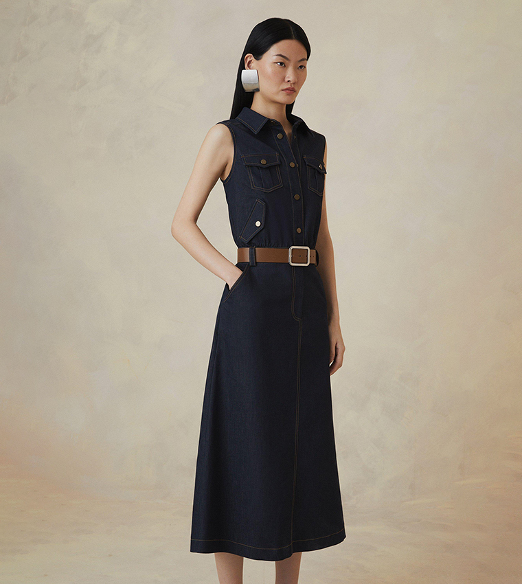 The Founder Tailored Denim Dress