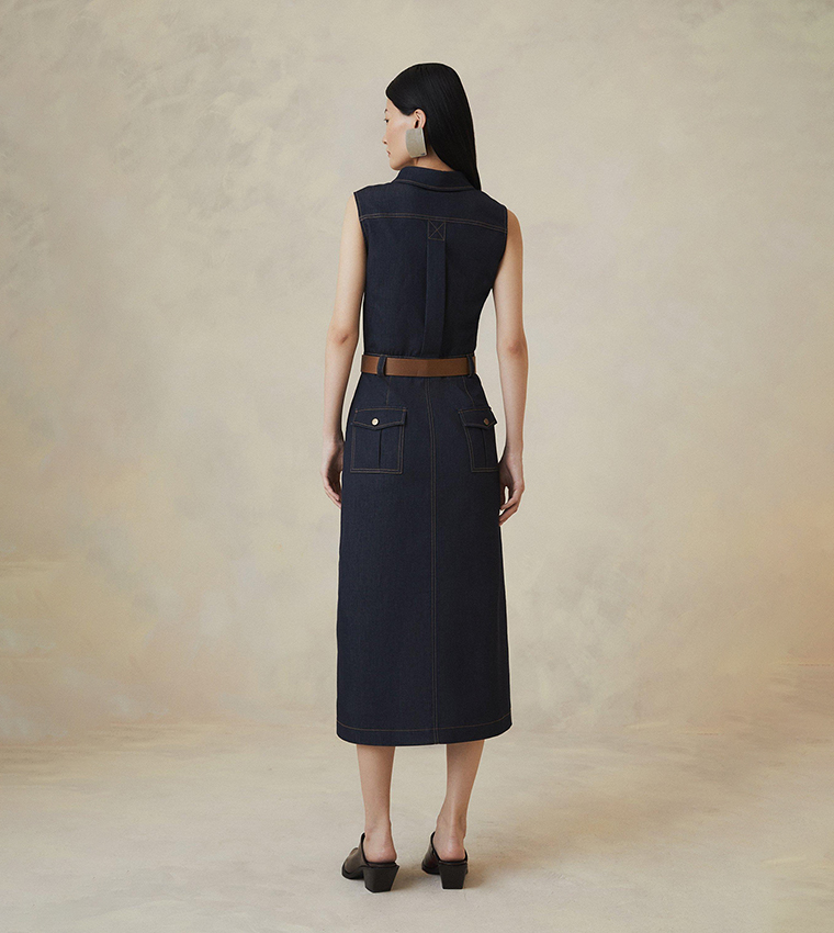 The Founder Tailored Denim Dress