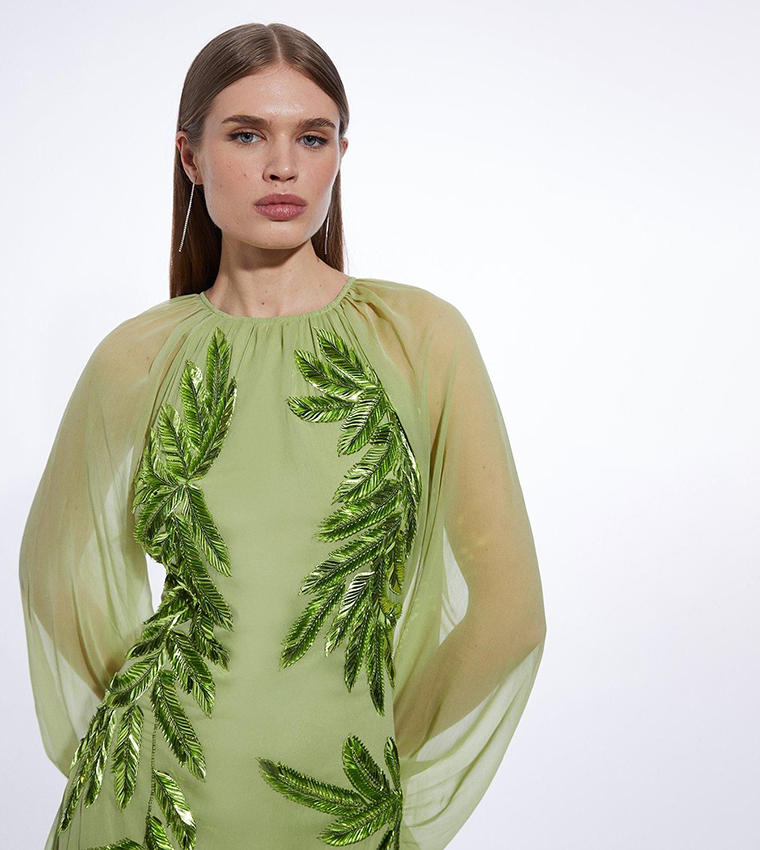 karen millen green feather dress Feather Clothes | Feather Dresses, Tops & Skirts