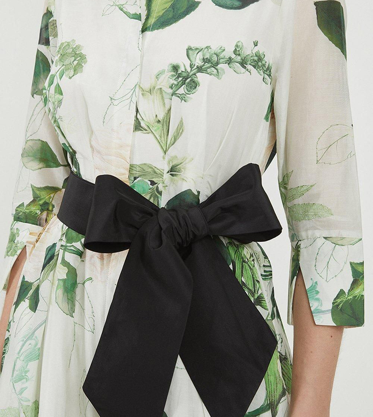 Floral Print Shirt Dress