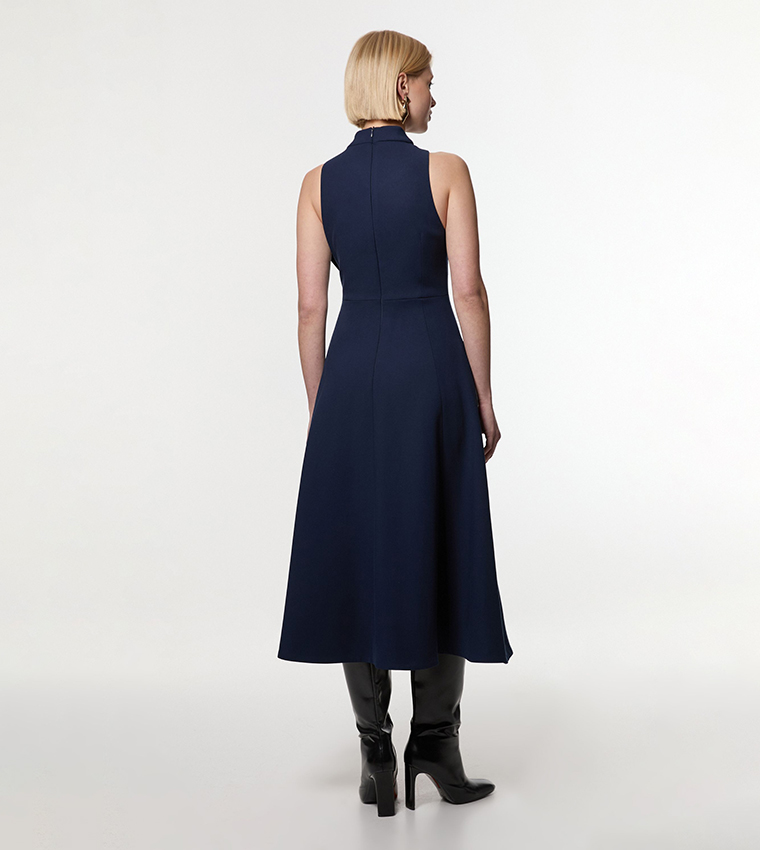 knee length dresses for ladies Bow Strap Bustier Midi Dress