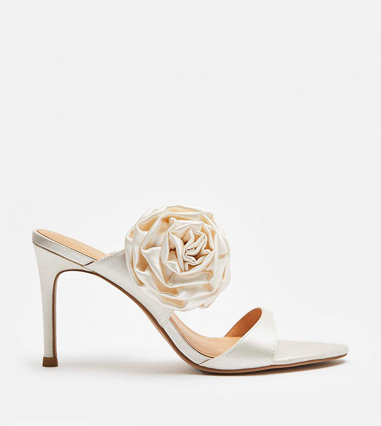 Cream stiletto sandals online