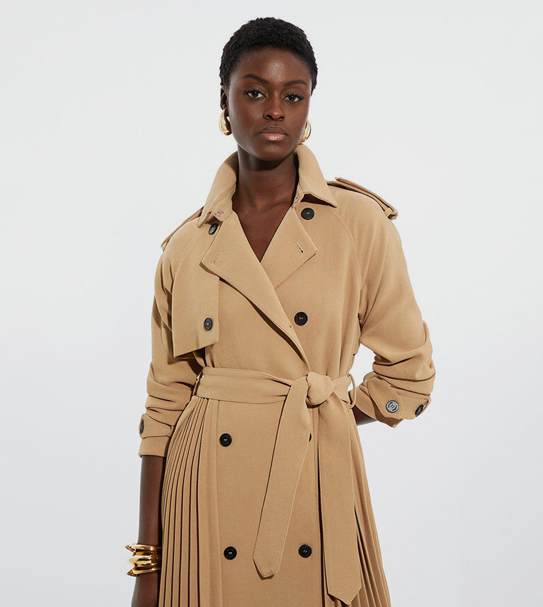 Gathered Skirt Burberry Skirted Trench Coat Pleated Trench Trench