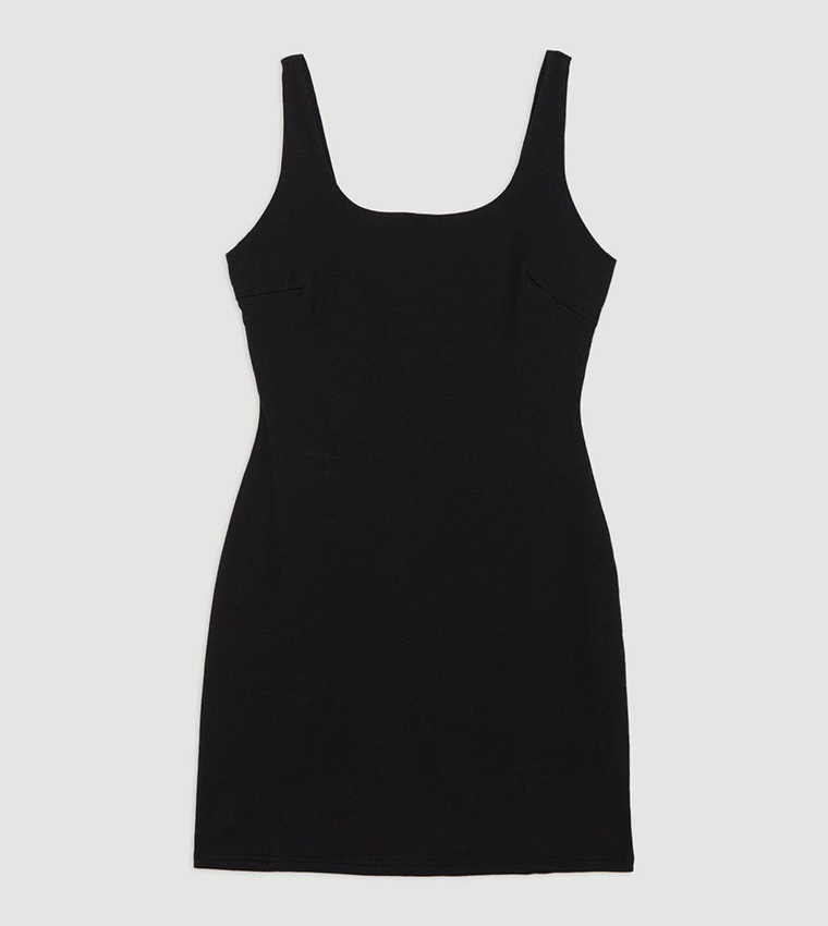 Stretch Jersey Strappy Mini Dress