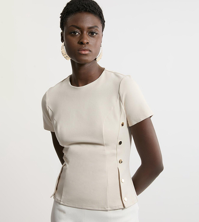 Hardwear Detail Jersey Ponte Top