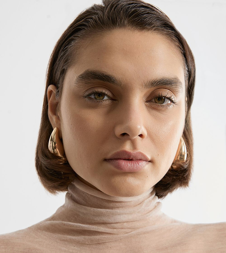 Wool Sheer Turtleneck Sweater
