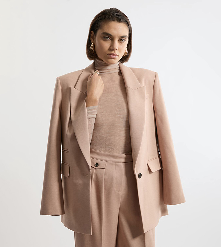 Wool Sheer Turtleneck Sweater