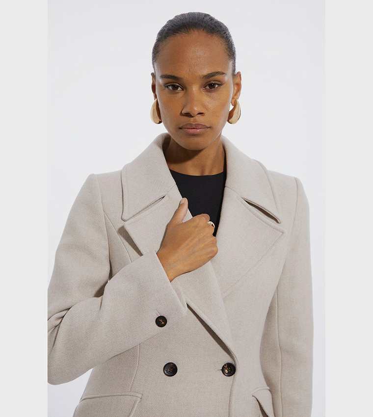 Flared peacoat women's best sale