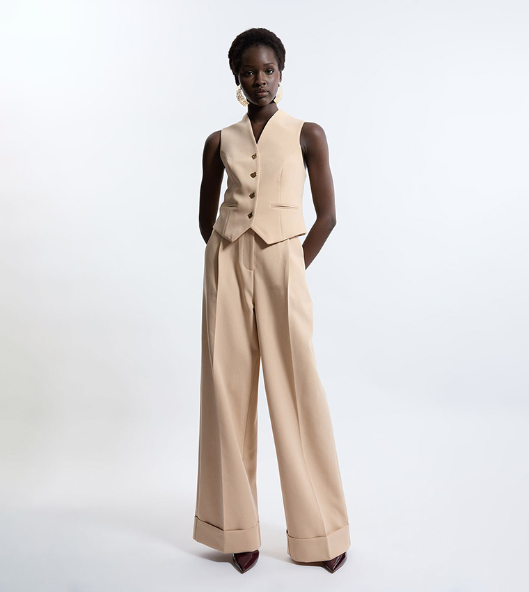 Essential Tailored Wide Leg Trousers