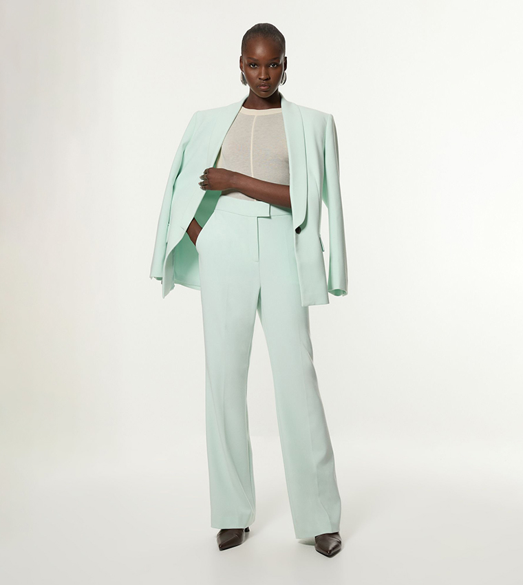 Compact Stretch Essential Tailored Straight Fit Trousers