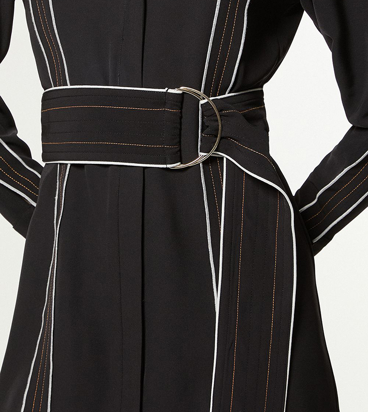 فستان ميني لف برباط وحزام