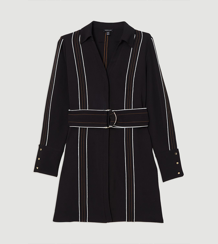 فستان ميني لف برباط وحزام