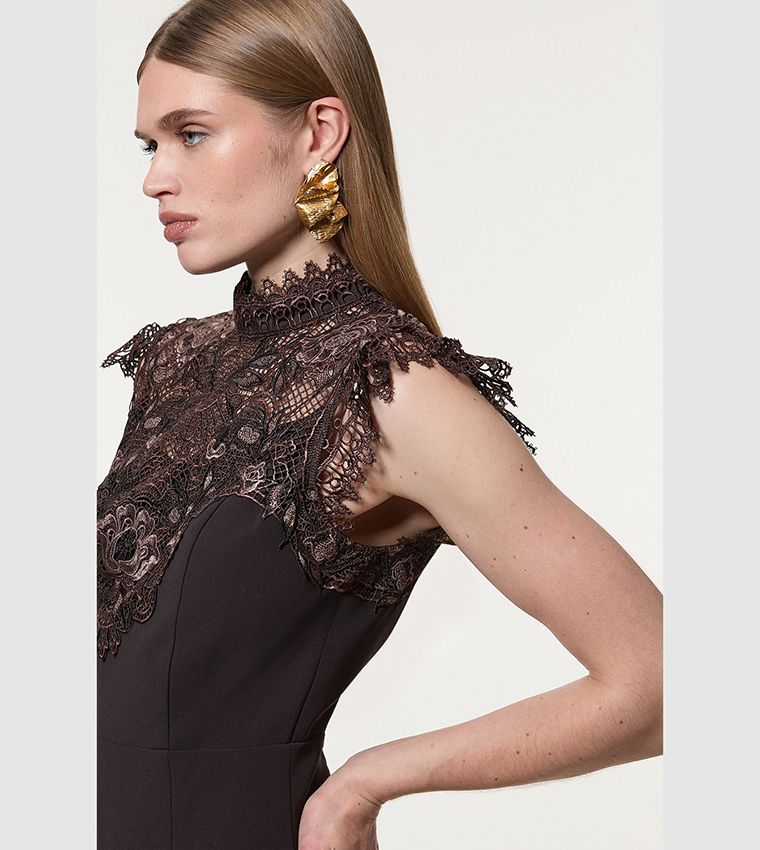 فستان ميني منسوج