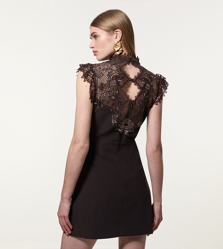 فستان ميني منسوج