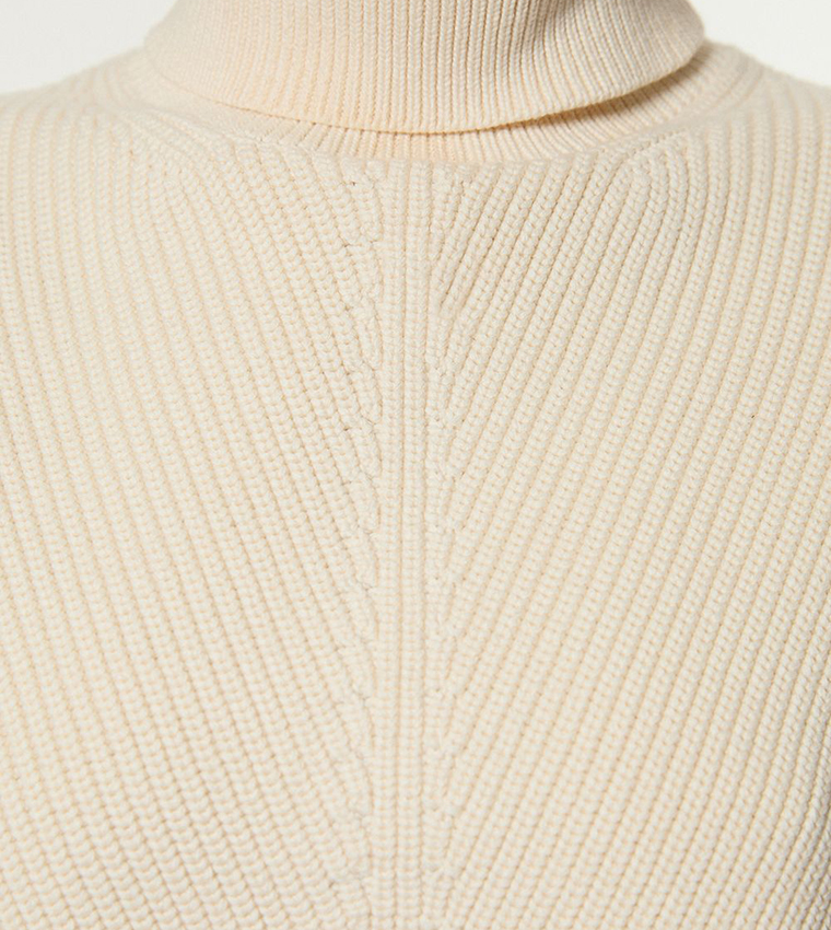 Ribbed Tabbard Knitted Sweater Vest