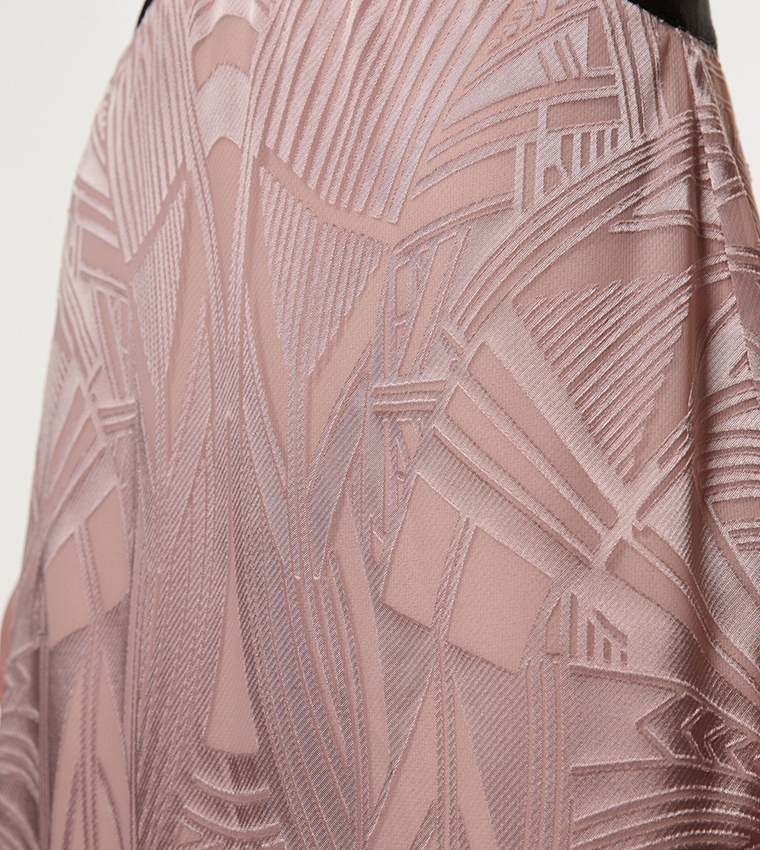Amelia Graham Lace-Up Detail Midi Dress