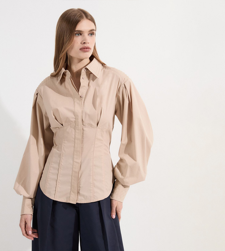 Archive Collection - Poplin Balloon Sleeves Shirt