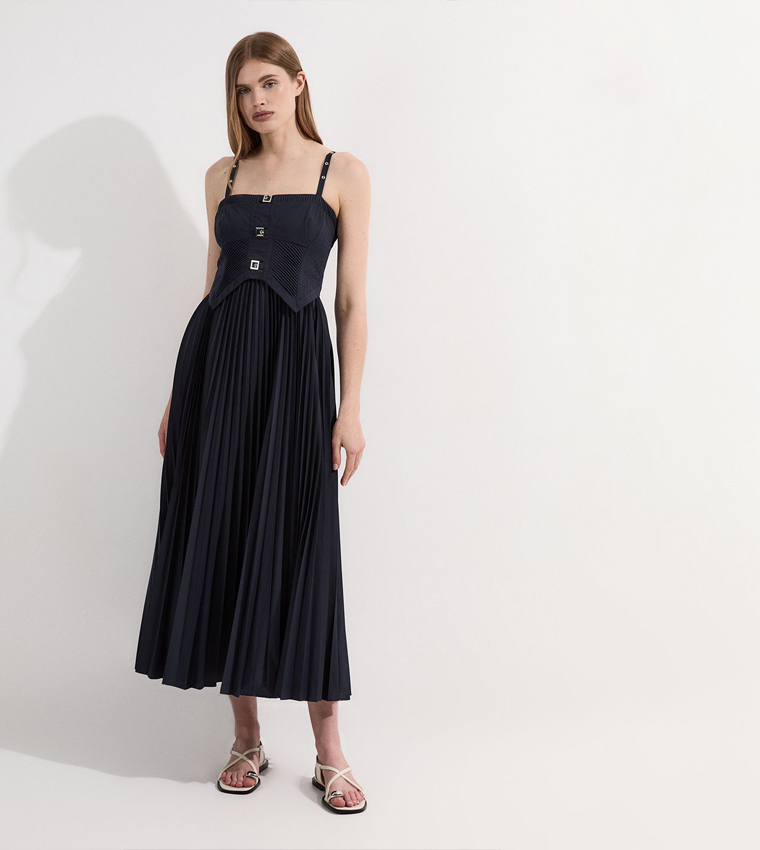 Archive Collection - Poplin Corset Maxi Dress