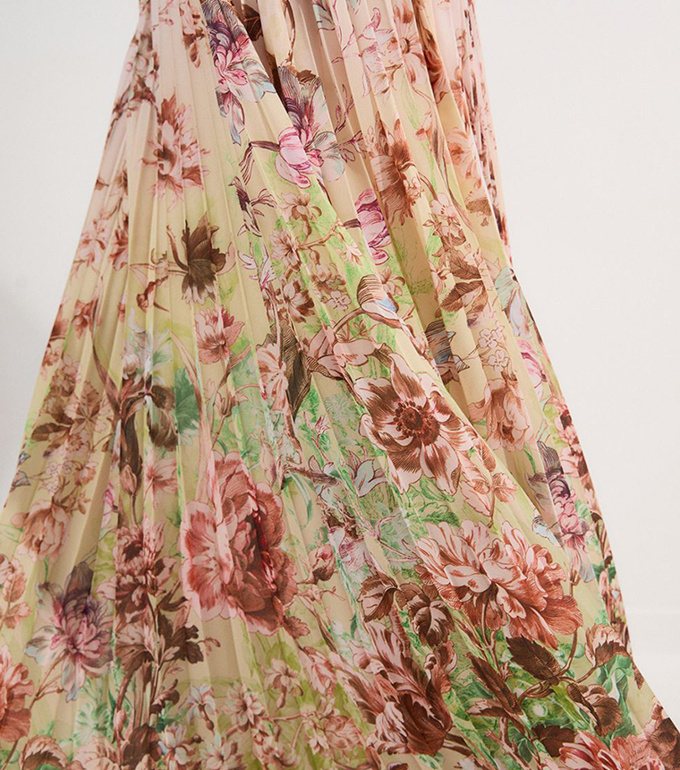Tall Floral Printed One Shoulder Maxi Dress