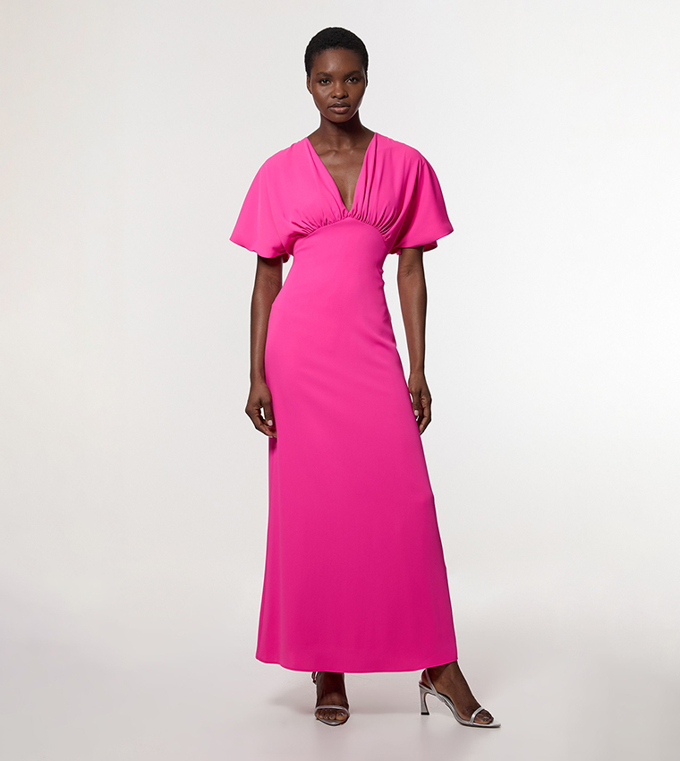 hot pink maxi dress casual Panama Strapless Maxi Dress Hot Pink
