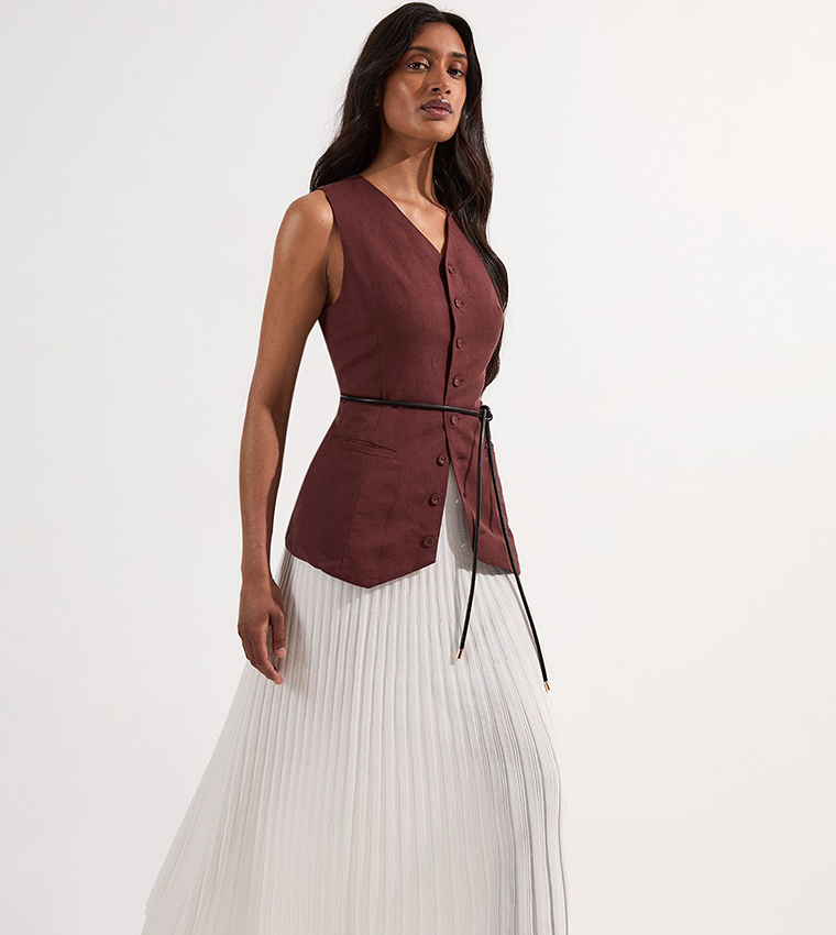 Pleated Rib Knitted Skirt