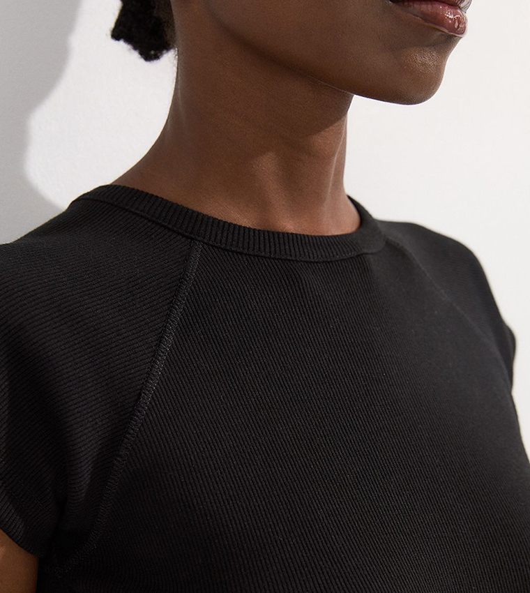 Petite Compact Jersey Cap Sleeves Maxi Dress