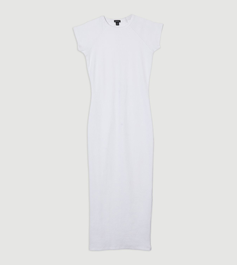 Petite Compact Jersey Cap Sleeves Maxi Dress