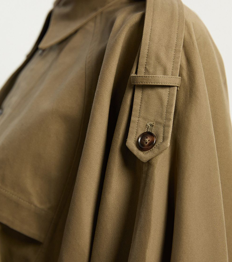 Cape Detail Trench Coat