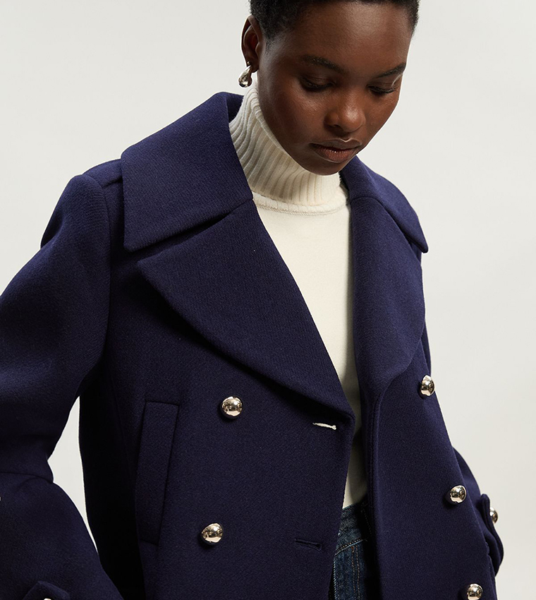 جاكيت صوف بجيوب 