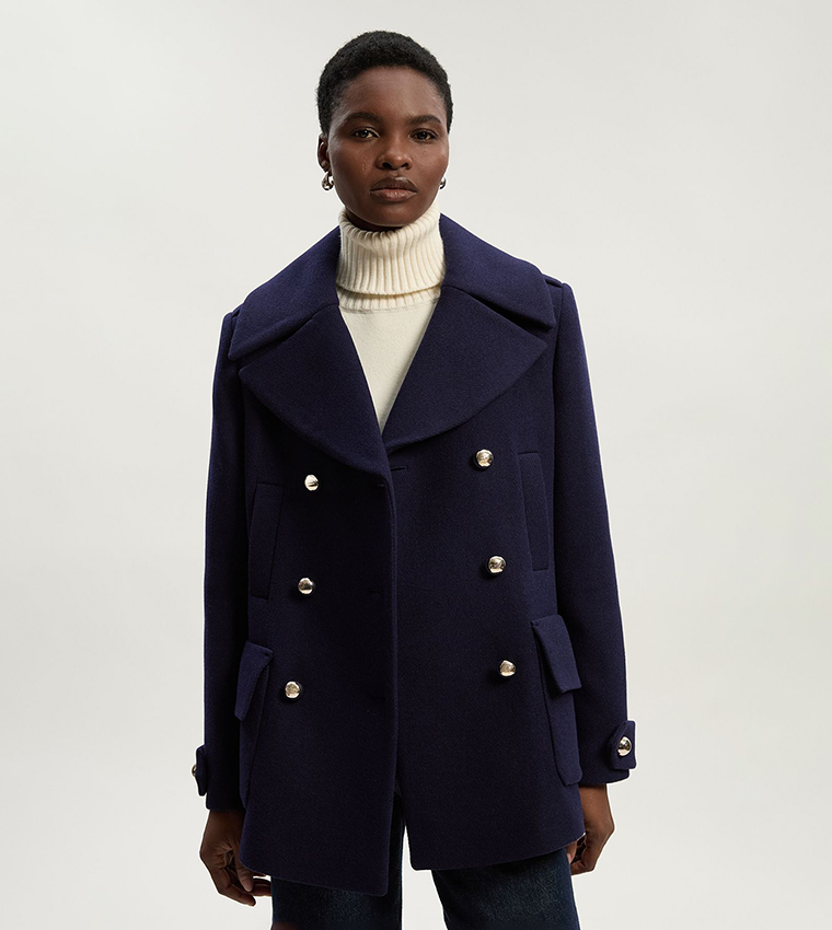 جاكيت صوف بجيوب 