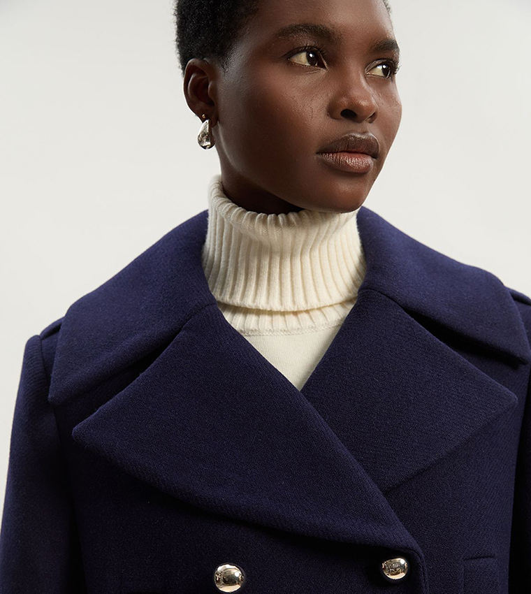 جاكيت صوف بجيوب 