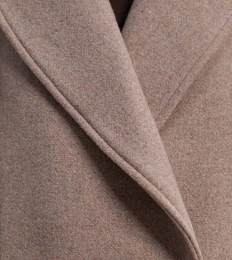 Wool Oversized Double Breasted Tailored Coat