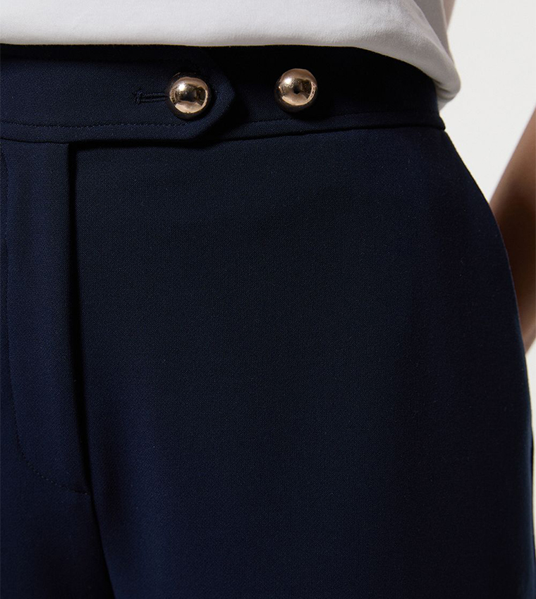 Compact Stretch Kick Flared Trousers