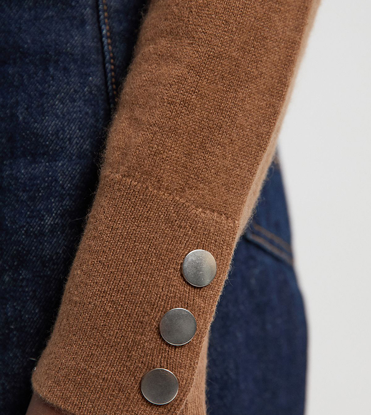 Cashmere V-Neck Knitted Sweater