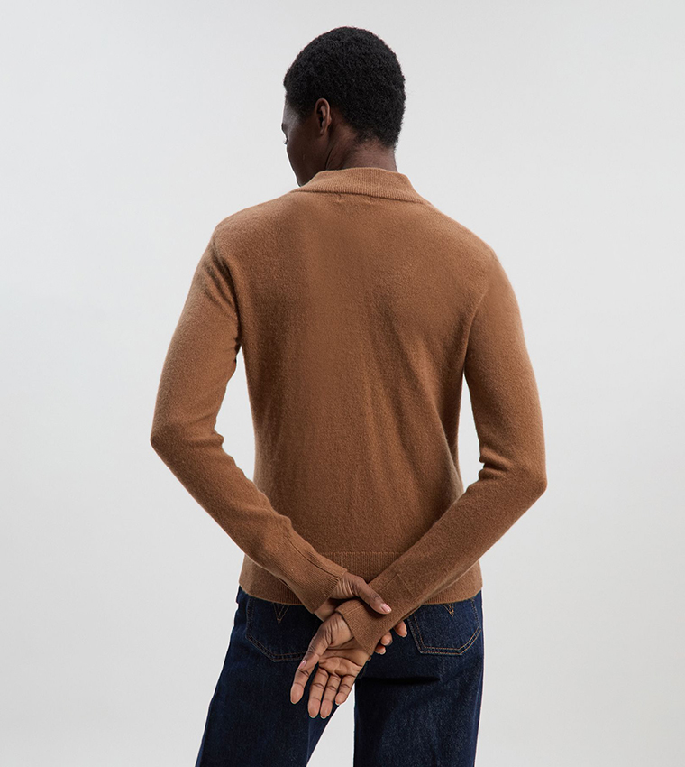 Cashmere V-Neck Knitted Sweater