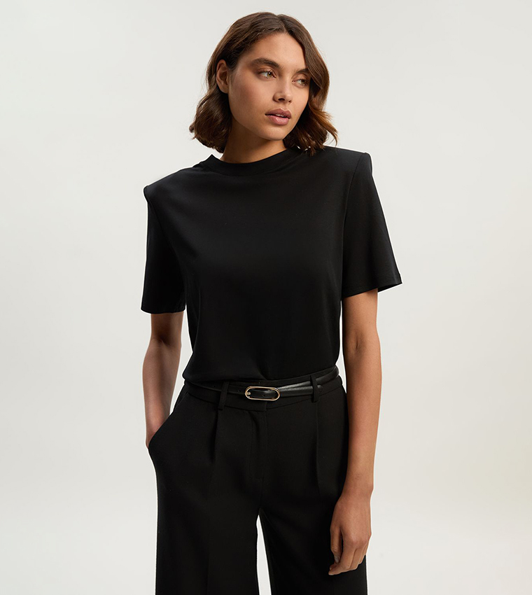 Power Shoulder Short Sleeves T-Shirt