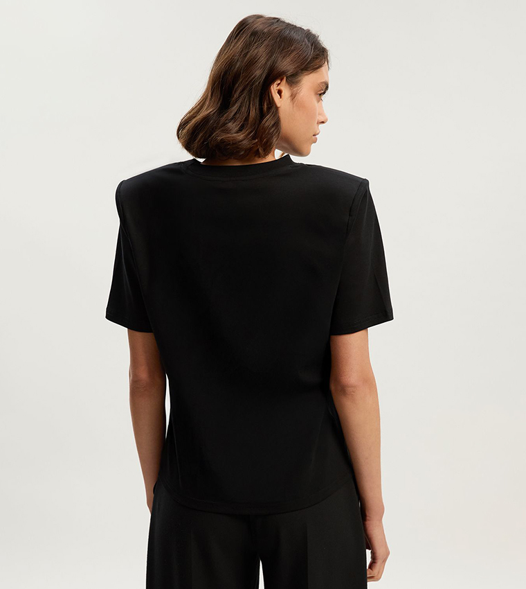 Power Shoulder Short Sleeves T-Shirt