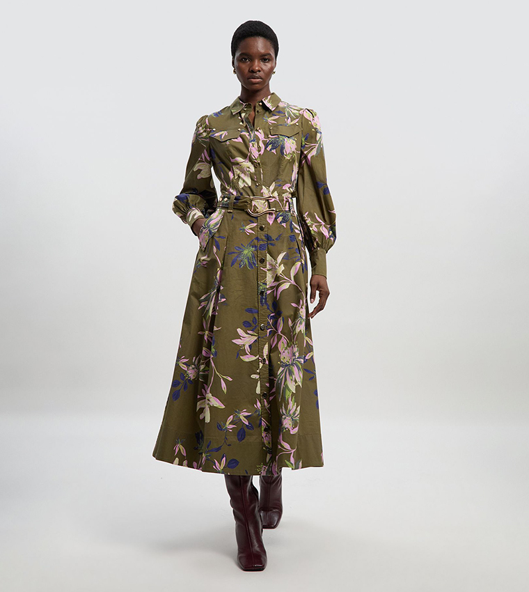 تنورة ميدي بطبعة 