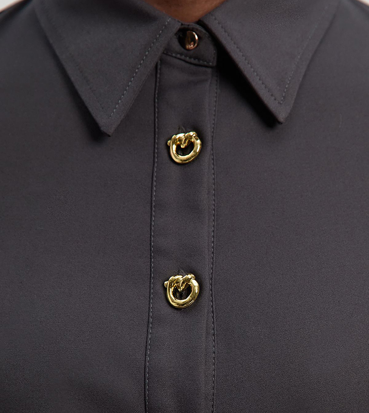 قميص كم طويل 