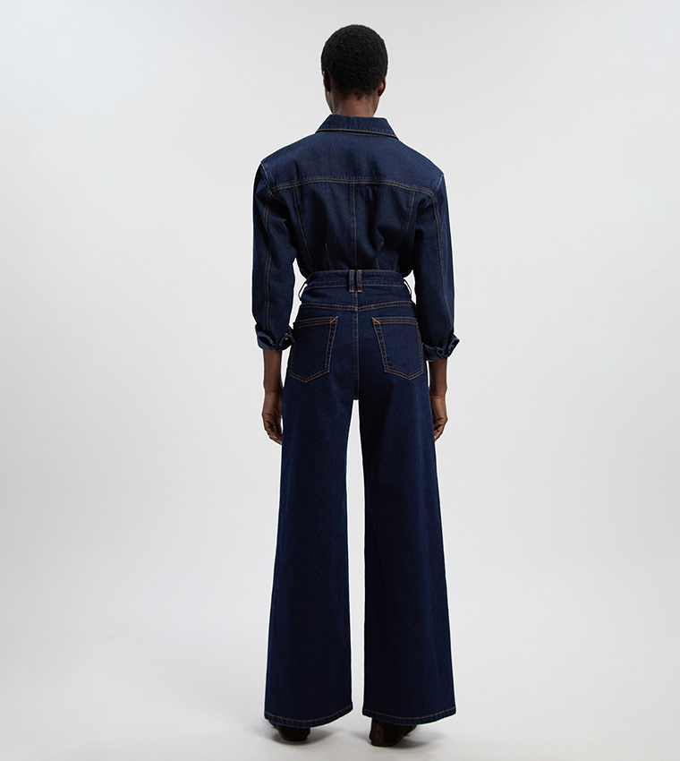 Washed High Waist Wide Leg Jeans