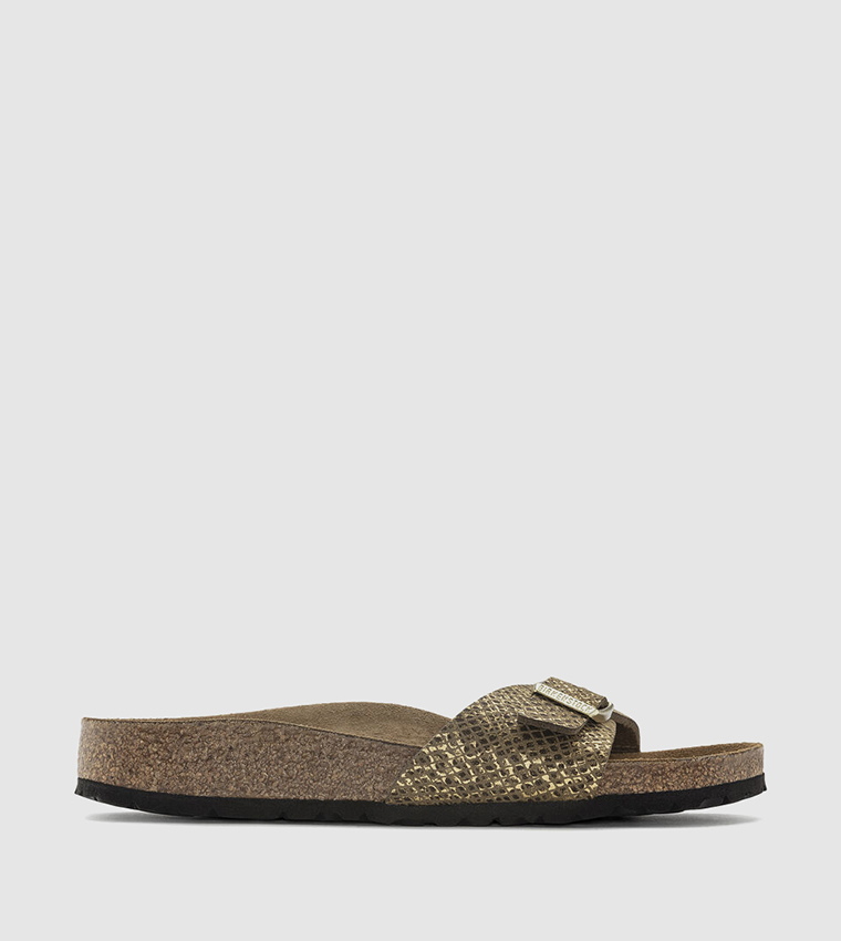 birkenstock madrid metallic green