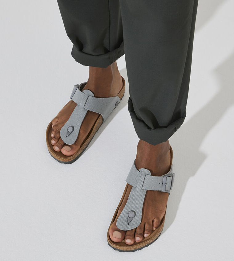 Buy Birkenstock Medina Textile Vegan Stone Coin In Grey | 6thStreet Kuwait